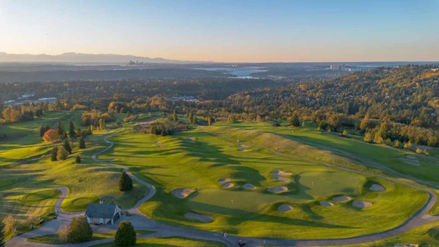 Scenic nearby golf