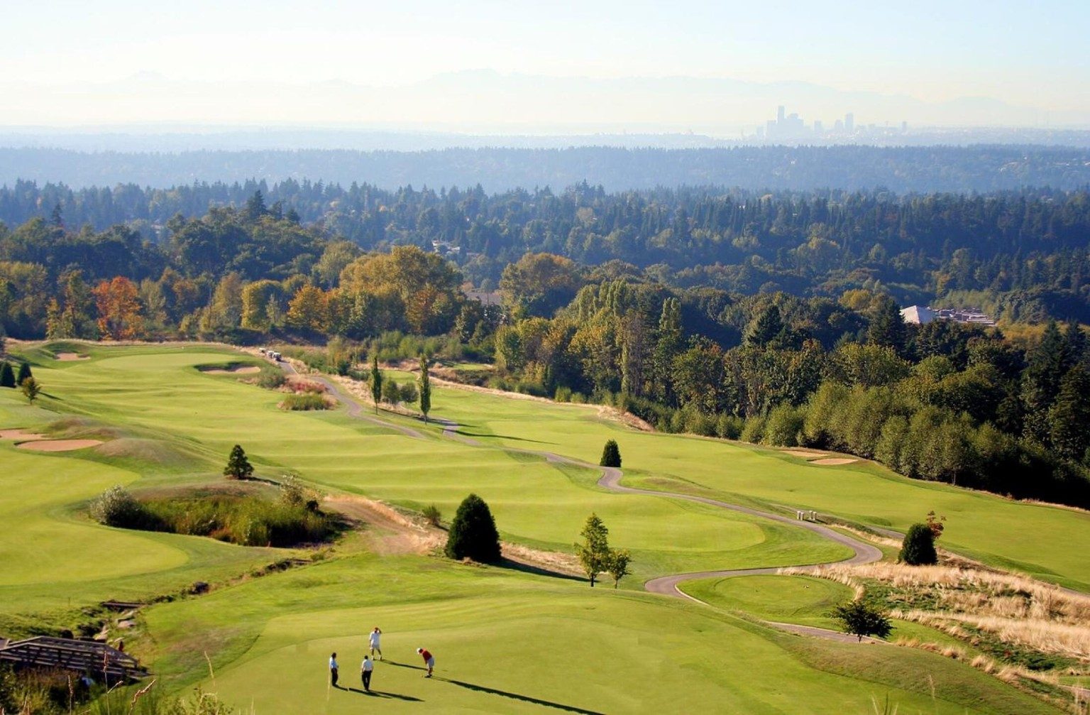 Scenic nearby golf