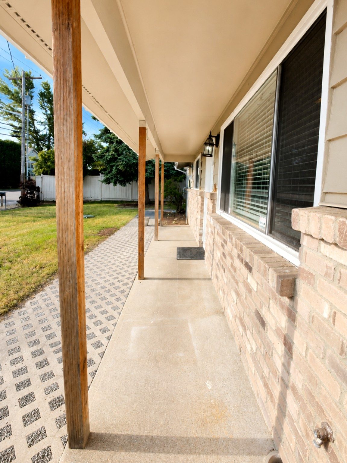 Covered front porch